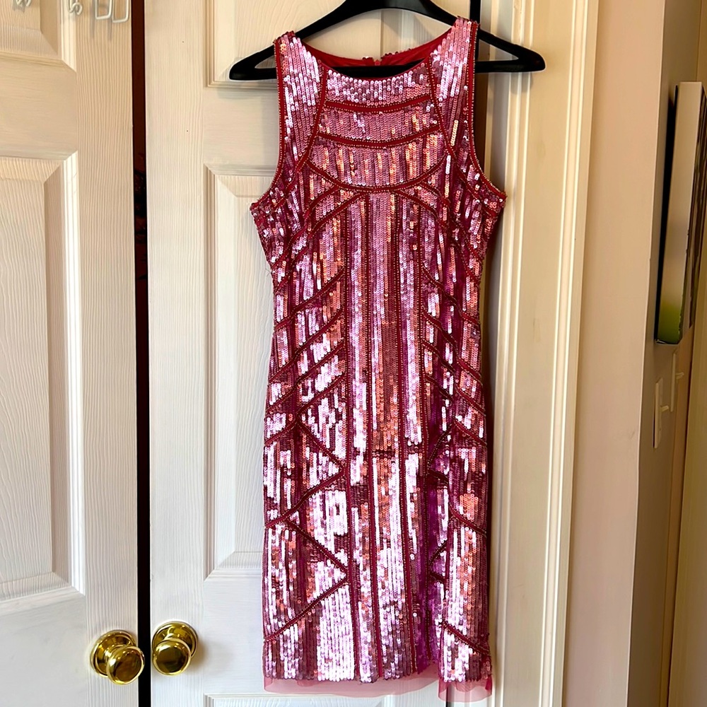 Aidan Mattox sequin dress